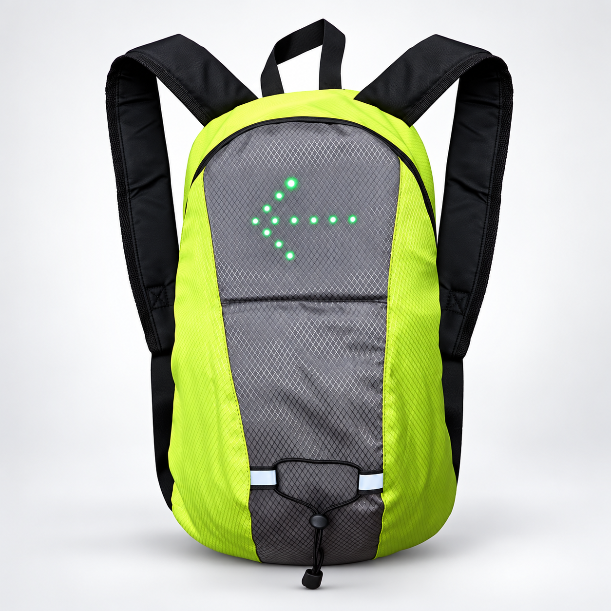 LumoPack giallo lime con freccia LED